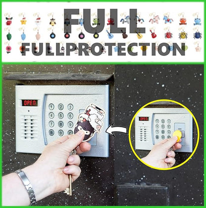 Leather Keychain Holder Case Compatible with AirTag,Cute Protective Cover with Keyring,Anti-Scratch Finder GPS Tracker Case for Wallet Keys,Bag,Pets,Backpack(E)
