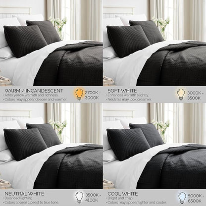 Southshore Fine Living, Inc. Oversized King Quilt Bedding Set, Microfiber Quilts, Pet Hair Resistant Bedding, Oversized King Size Quilt Set w/2 Pillow Shams, Black Bedspread & Coverlet Sets