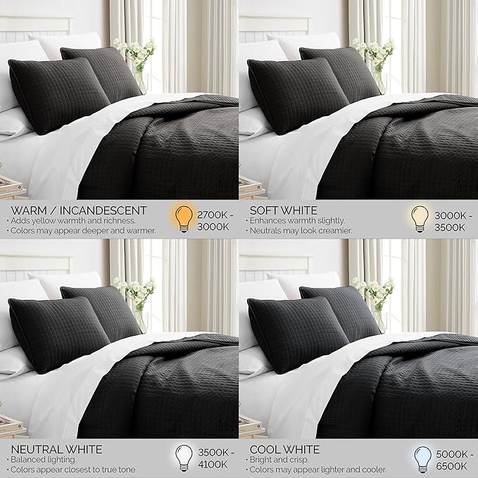 Southshore Fine Living, Inc. Quilts Queen Size Sets, Full Quilt Bedding Set, Pet Hair Resistant Bedding Coverlet Queen Size, Full Size Quilt, Microfiber Comforter with 2 Pillow Shams, Black Quilts