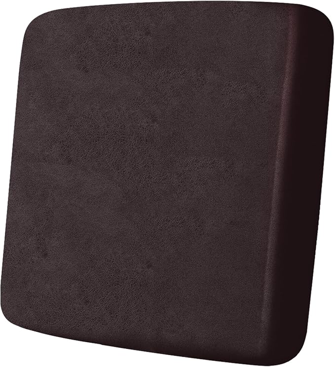 ANARACHON Leather Look Couch Cushion Covers Sofa Seat Slipcovers Sets Couches Furniture Protector for Sectional Armchair Loveseat Pets Kids Stretch Spandex Fabric (1 Cushion Armchair, Chocolate)