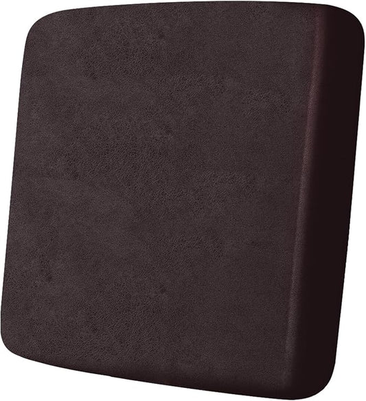 ANARACHON Leather Look Couch Cushion Covers Sofa Seat Slipcovers Sets Couches Furniture Protector for Sectional Armchair Loveseat Pets Kids Stretch Spandex Fabric (1 Cushion Armchair, Chocolate)