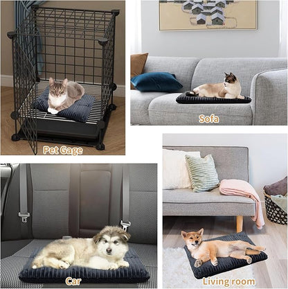 Self-Warming Cat Bed Pad, 4-Pack 22 * 16 inch Self-Heating Cat Bed Mat Thermal Blanket for Indoor Cats & Dogs
