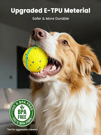 Xeuch Smart Interactive Dog Balls, Automatic Moving Ball for Medium and Large Dogs, ETPU New Material, Motion Activated Rolling & Rotating Bouncy Toy for Dog Enrichment & Stimulation
