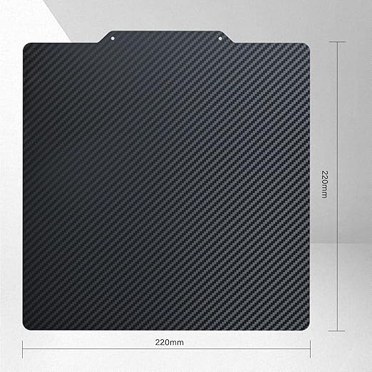 Textured PEI & Smooth PET (Carbon Fiber Pattern) Heat Bed Plate Flexible Print Bed Compatible with Artillery Genius