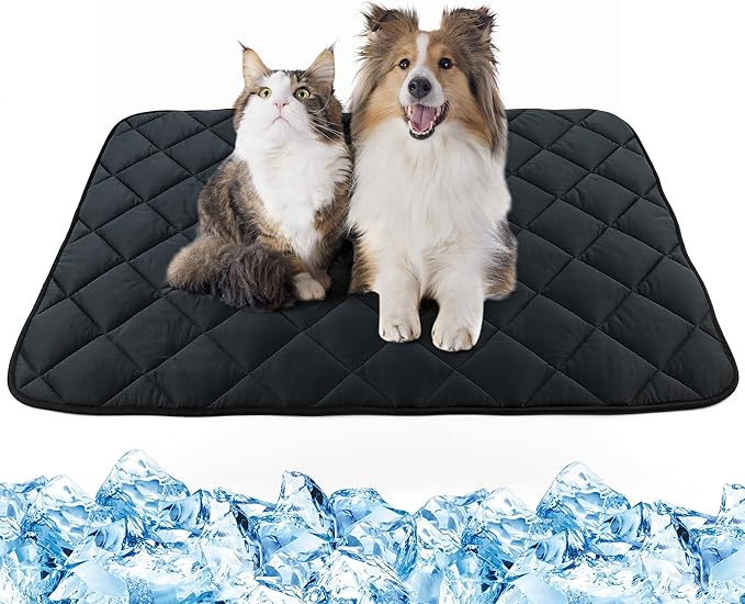40"x28" Dog Cooling Mat, Washable Cooling Mat for Dogs, Soft Blanket for Dogs and Cats, Medium