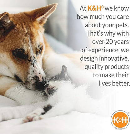 K&H Pet Products Lectro-Soft Outdoor Heated Cat Bed Replacement Cover, Fits K&H Lectro-Soft Small Beds (Heated Bed Sold Separately), Machine Washable Fleece Cover - 18 X 14in
