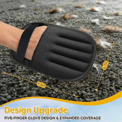 Pet Hair Removal Glove for Dogs & Cats,2026 Upgraded 5-Finger Reusable Pet Hair Remover Glove, Magic Brush for Pet Hair & Pet Fur Removal on Furniture, Couch, Carpet, Clothing & Car Seats