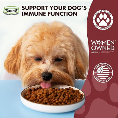 Liquid-Vet Immune Support for Dogs – Antioxidant Protection & Gut Health – Inulin, Beta-Glucan & Omega-3s / Fish Oil & More! - Made for Picky Eaters