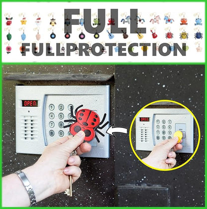 Leather Keychain Holder Case Compatible with AirTag,Cute Protective Cover with Keyring,Anti-Scratch Finder GPS Tracker Case for Wallet Keys,bag,pets,Backpack(Spider Red)