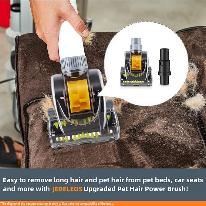 JEDELEOS Upgraded Pet Hair Power Brush Attachment for Shark Navigator NV350 NV351 NV352 NV356 NV356E NV357 NV360 NV370 NV22 NV42 UV420 UV410 UV440 Lift-Away Upright Vacuum Replace Part 119FFJ