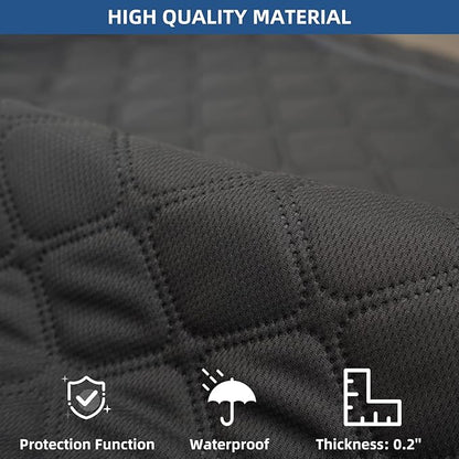 Eismodra Waterproof Recliner Chair Covers for Reclining Couch Slipcovers Seat Cushion,Anti-Slip Sofa Cover for Dogs Pets Furniture Protector Washable,Gray 23 x 35 inches (Only 1 Piece)