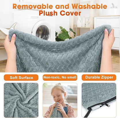 GASUR Pet Heating Pad for Dogs, Waterproof Cat Heating Pad with Timer Temperature Adjustable, Indoor Heated Electric Pet Bed for Cats Dogs, Anti-bite Pet Heated Pad, 35''x24'', Large