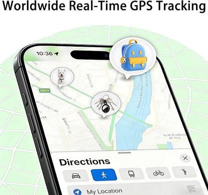 4 Pack Tracker Tags [Apple MFi Certified] Work with Apple Find My(iOS Only) Bluetooth Smart Tags Key Item Finder Waterproof Worldwide Replaceable Battery Tracking for Wallet Pets Backpack Dogs Luggage