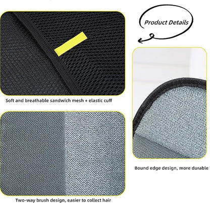 Pet Hair Removal Glove, 3PCS Pet Hair Remover Electrostatic Gloves for Cats & Dogs, Double Sided Reusable Pet Grooming Hair Removal Glove for Washing, Deshedding Furniture, Car, Couch, Carpet