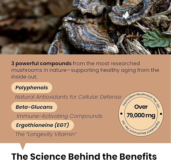 Pawpulse Formula Turkey Tail Mushroom for Dogs - Lipoma, Lumps & Bumps Defense - 7-in-1 Functional Immune Support with Reishi & Lion's Mane - Brain, Vitality, Gut Health & Longevity - 80 Soft Chews