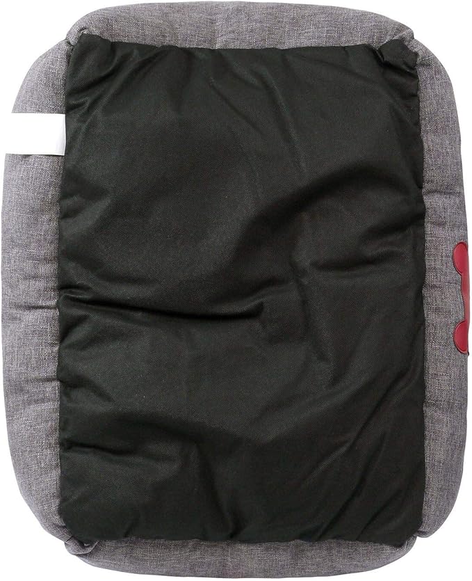 – Premium Dog or Cat Bed | Large Dog Bed Measures 30 x 23 x 7, Perfect for Pets up to 55 lbs. | 100% Polyester Pet Bed | Charcoal Gray