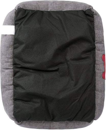 – Premium Dog or Cat Bed | Large Dog Bed Measures 30 x 23 x 7, Perfect for Pets up to 55 lbs. | 100% Polyester Pet Bed | Charcoal Gray