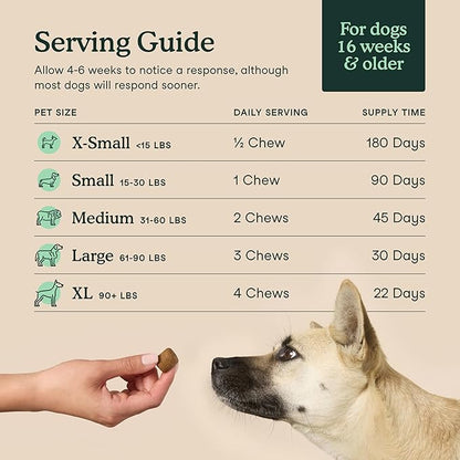 Fera Pets Hip & Joint Supplement for Dogs with Glucosamine, MSM, Chondroitin, & Green Lipped Mussel - Supports Healthy Joints and Weight Management - 90 Soft Chews