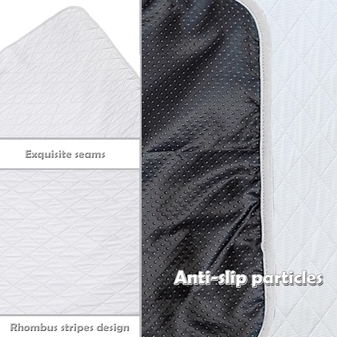 SEIS Dog Ice Pad Ice Silk Cats Kennel Mat Pet Cooling Pad Summer Cool Bamboo Mat Breathable Pad (Solid Gray, L