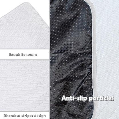 SEIS Dog Ice Pad Ice Silk Cats Kennel Mat Pet Cooling Pad Summer Cool Bamboo Mat Breathable Pad (Solid Gray, L