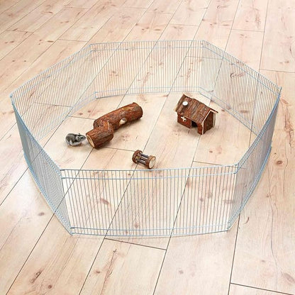 TRIXIE Small Animal Indoor Wire Playpen, Portable Hamster Exercise Pen, 10" Tall
