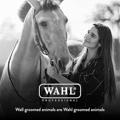 Wahl Professional Animal Equine Grooming Horse Shedding Tool (#858714) - Contoured Horse Shed Tool - Horse Hair Shedder & Deshedder - Removes Hair & Dirt - Horse Grooming Supplies - Black