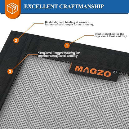 Customizable Pet Proof Window Screen Replacement White, Best Vinyl Coated Polyester Dog Cat Resistant Heavy Duty, Mesh Net Netting Curtain Wire Good Repair for Patio/Porch/Sliding/DIY/Big Pets Owners
