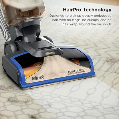 Shark CarpetXpert HairPro | Upright Carpet, Area Rug & Upholstery Cleaner | Carpet Shampooer | Handheld Spot & Stain Eliminator | Pet Hair Pickup & Odor Removal | 2 Cleaning Tools | Cobalt | EX251BRN