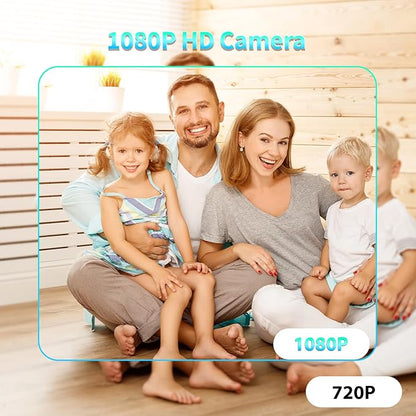 Mini Indoor WiFi Camera Home Security Room Body Cameras Nanny Cam Small Smart Home Outdoor Cams Pet Dog Baby Camera HD House Portable Camaras Motion Detection Night Vision Cam No Need WiFi Door Camara