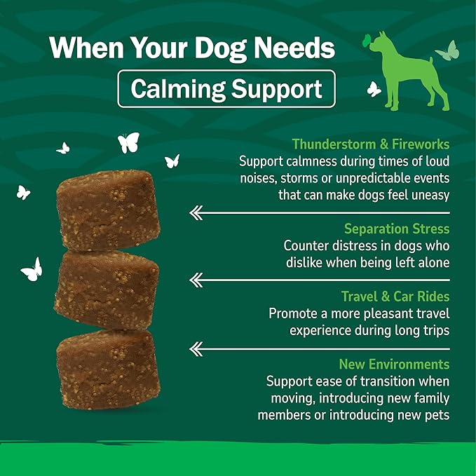 Petnc Calming Aid Soft Chews for Dogs (120 Count), For Dogs of All Sizes, Helps Promote Calmness & Relaxation, Calming Chews for Travel, Grooming, & Separation Support, Liver Flavor