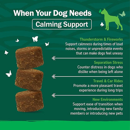Petnc Calming Aid Soft Chews for Dogs (120 Count), For Dogs of All Sizes, Helps Promote Calmness & Relaxation, Calming Chews for Travel, Grooming, & Separation Support, Liver Flavor