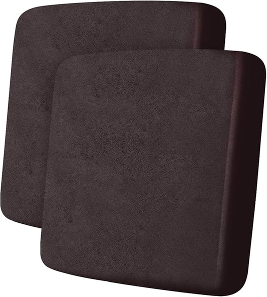 ANARACHON Leather Look Couch Cushion Covers Sofa Seat Slipcovers Sets Couches Furniture Protector for Sectional Armchair Loveseat Pets Kids Stretch Spandex Fabric (2 Cushion Loveseat, Chocolate)