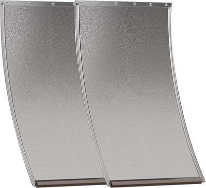 2 Pack Extra Large Dog Door Replacement Flaps with Screws, Compatible with PetSafe Freedom Doggie Doors PAC 11-11040, Dog Door Flap Measures 13 1/8”x 24 7/8”, Flexible, Durable