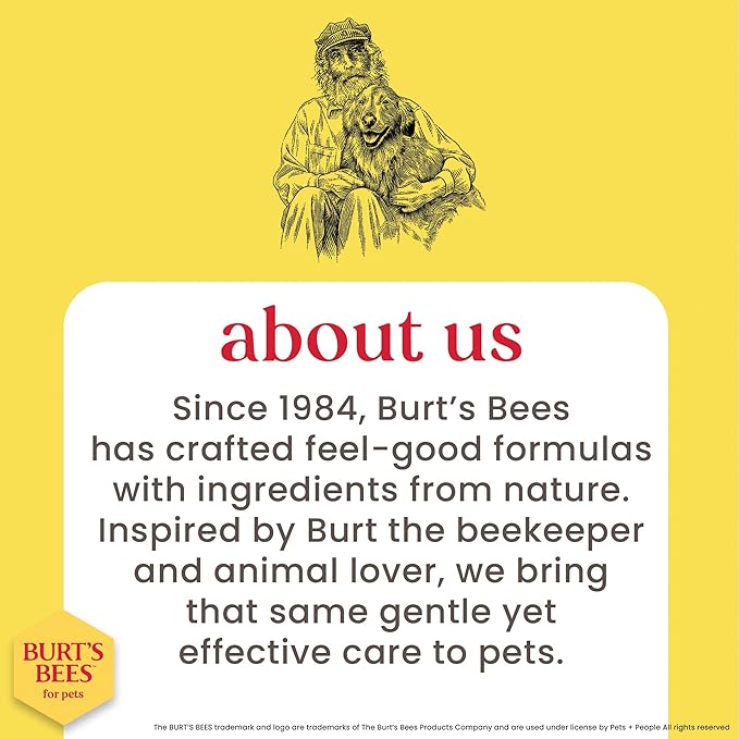 Burt's Bees for Pets Eye & Ear Cleansing Wipes for Dogs, Fragrance-Free, 98% Natural Origin Formulas, Gentle Spot Cleaning Sheets for Dog Eyes and Ears, 100 Count