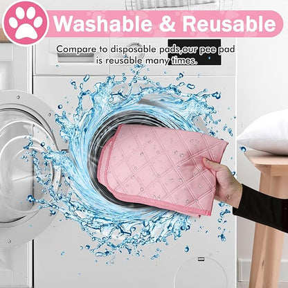 Siedihit Dog Cat Playpen, Puppy Pet Playpen Indoor for Small Dog Crate Tent Cage Outdoor, Portable Pop Up Dogs Enclosure Kennel with Carrying Case for Dogs/Cats/Rabbits(Pink, Small with pad)