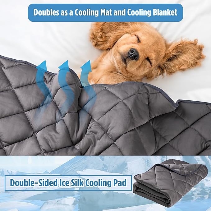 Paw Legend Dog Cooling Mat for Dogs Cat Cooling Pad for Dog Pet Cooling Blanket Summer Washable Dog Sleeping Pad on Kennel Sofa Bed Floor Car Seats, X-Large