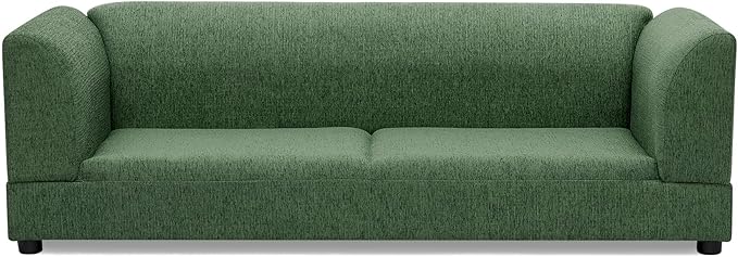 56.5" Dog Sofa Couch for Medium and Large Dogs with Backrest and Armrest, Memory Foam Dog Sofa Bed, Modern Elevated Pet Couch Bed with Legs for Dogs, Green
