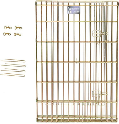 MidWest Homes for Pets 48-Inch Exercise Pen, for Indoor and Outdoor Use, 16 Sq Feet of Play, Single Door Folding Dog Pen, with Large Door Opening & Secure Latch, Easy to Set Up, Foldable Dog Playpen