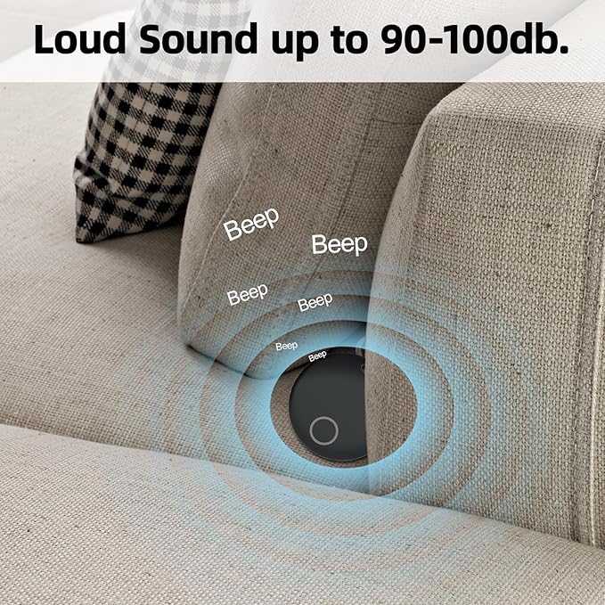 Air Tracker, Key Finder Compatible for Both iOS and Android, Bluetooth Smart Tag with Holder for Keys, Luggage, Suitcases, Pets, Dog Cat Collar, Worldwide Tracking Tag 2 Pack