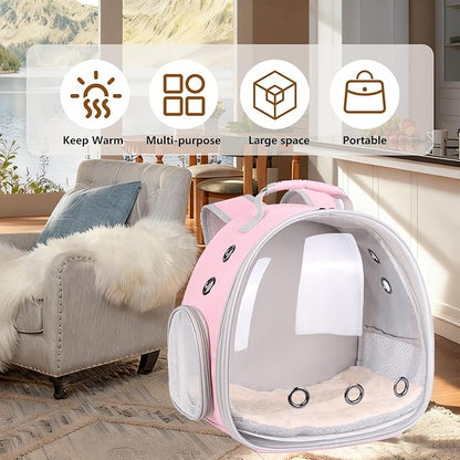 2-Pack Guinea Pig Carrier Backpack and Playpen with Lid, Breathable Pet Playpen Pop Open Exercise Fence, Portable Small Animal Cage for Rabbits, Chinchillas, Squirrel, Lizard, Sugar Glider