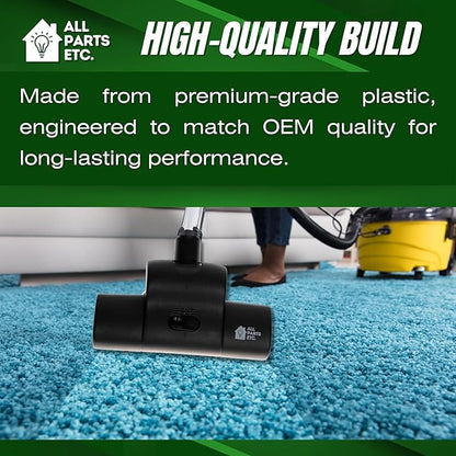 Vacuum Carpet Brush Nozzle Attachment, 1.25” Turbo Floor Brush Accessories, Head for Shop Vac, Bissell, Shark, Oreck, Hoover, Eureka & Central Vacuum (Style May Vary)