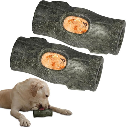 MENGJINGO 2 Pack Interactive Dog Toys for Aggressive Chewers, Long-Lasting Frozen Dogs Treat Holder to Keep Them Busy, Indestructible Dog Enrichment Toys - Reduce Anxiety, Safe for Large/Medium Breed