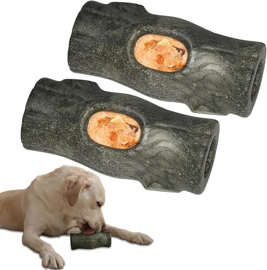 MENGJINGO 2 Pack Interactive Dog Toys for Aggressive Chewers, Long-Lasting Frozen Dogs Treat Holder to Keep Them Busy, Indestructible Dog Enrichment Toys - Reduce Anxiety, Safe for Large/Medium Breed