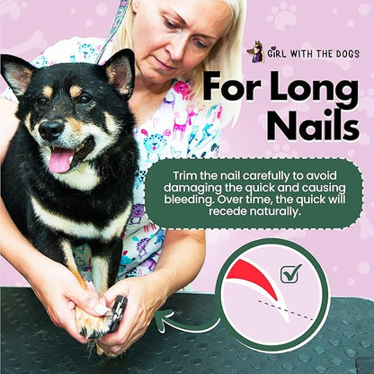 Pet Nail Clippers by Girl With The Dogs, Nail Clippers for Grooming and Claw Care for Cats/Dogs (Small)