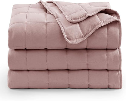 Casa Platino Quilted Blanket Twin XL Size - Pre Washed - Soft & Lightweight Twin XL Size - All Season Down Alternative Blankets - Sepia Rose