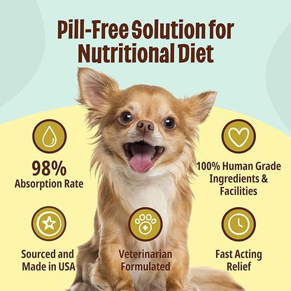 Licks Pill-Free Small Breed Dog Multivitamin - Dog Supplement with Vitamin C, D, and Calcium - Multivitamin Pet Supplies - Gel Packets - 10 Use
