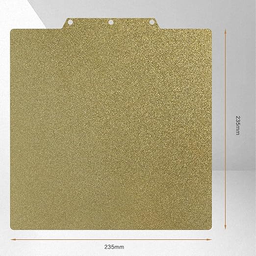 Double Sided Textured PEI Build Plate for Adventurer 5M 235x235mm Spring Steel Sheet Hot Bed Replacement