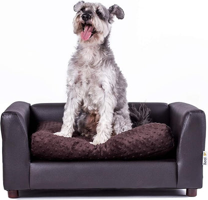 Keet Fluffy Deluxe Pet Bed, Chocolate, Medium