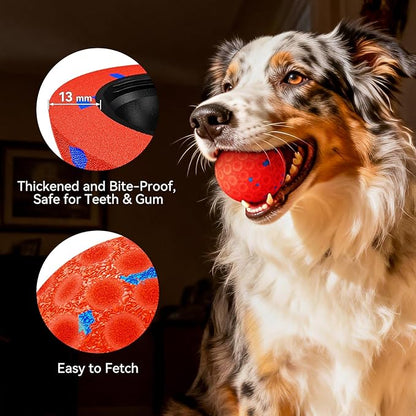 Interactive Dog Toys - Chew-Proof Dog Ball for Aggressive Chewers, Self-Moving Automatic Vibration with 3 Modes, IP54 Waterproof E-TPU, Ideal for Medium and Large Dogs