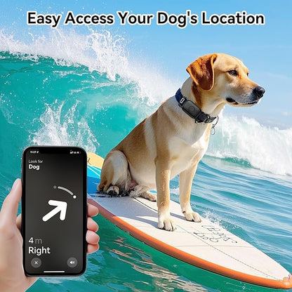DDJ Dog Collar Holder for Tile Life360 Pro 2024 Bluetooth Tracker, 2-Pack Waterproof Silicone Cover Full-Body Protective Case for Tile Tracker Pet Collar, Ultra Durable, Scratch Resistant, Black